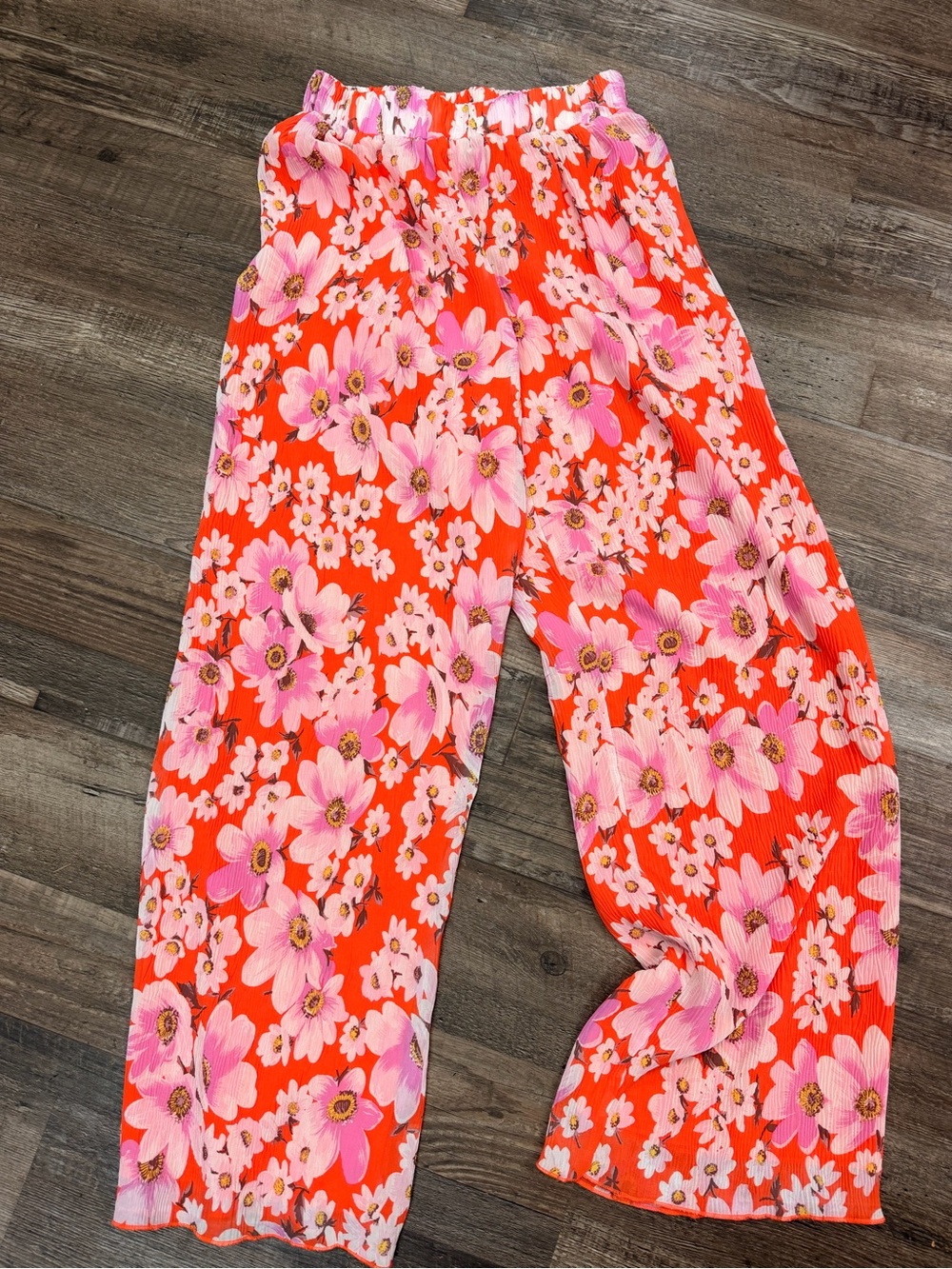 *NEW* Lulus Loved By You Floral Flowy Wide Leg Pants Size XS
